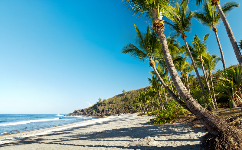 Reunion island has stunning beaches like Grande Anse Beach and natural landscapes.